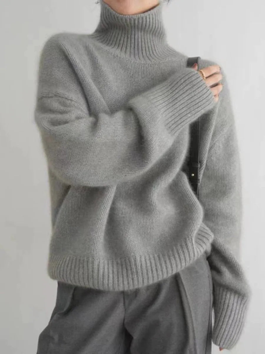 Zoey - Maglione Oversized con Collo Alto