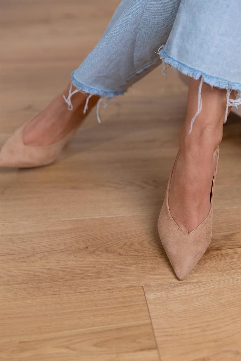 Alma™ | Eleganti scarpe slingback nude