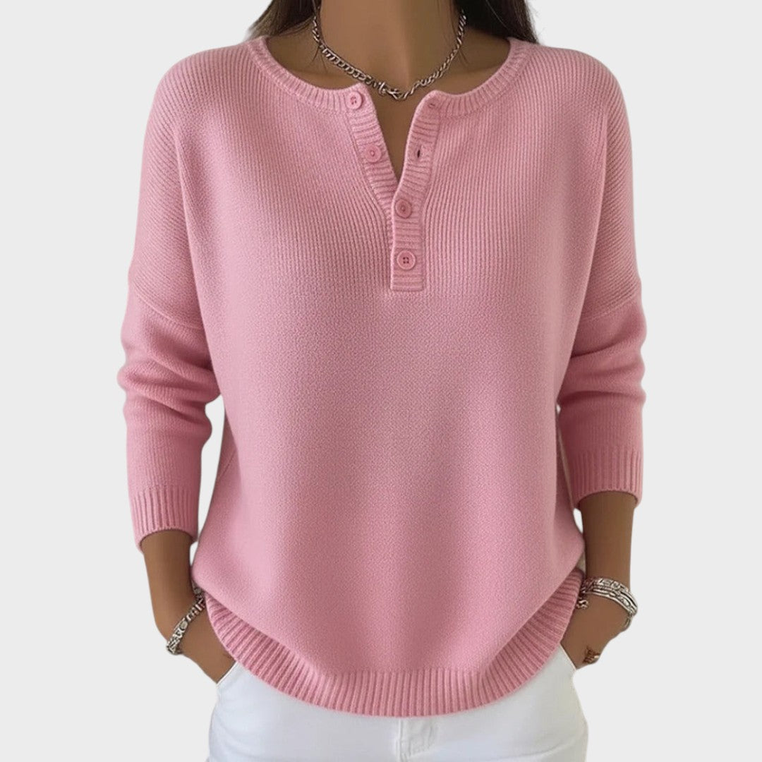 Clarissa | Maglione a Maglia con Bottoni