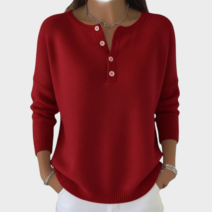 Clarissa | Maglione a Maglia con Bottoni