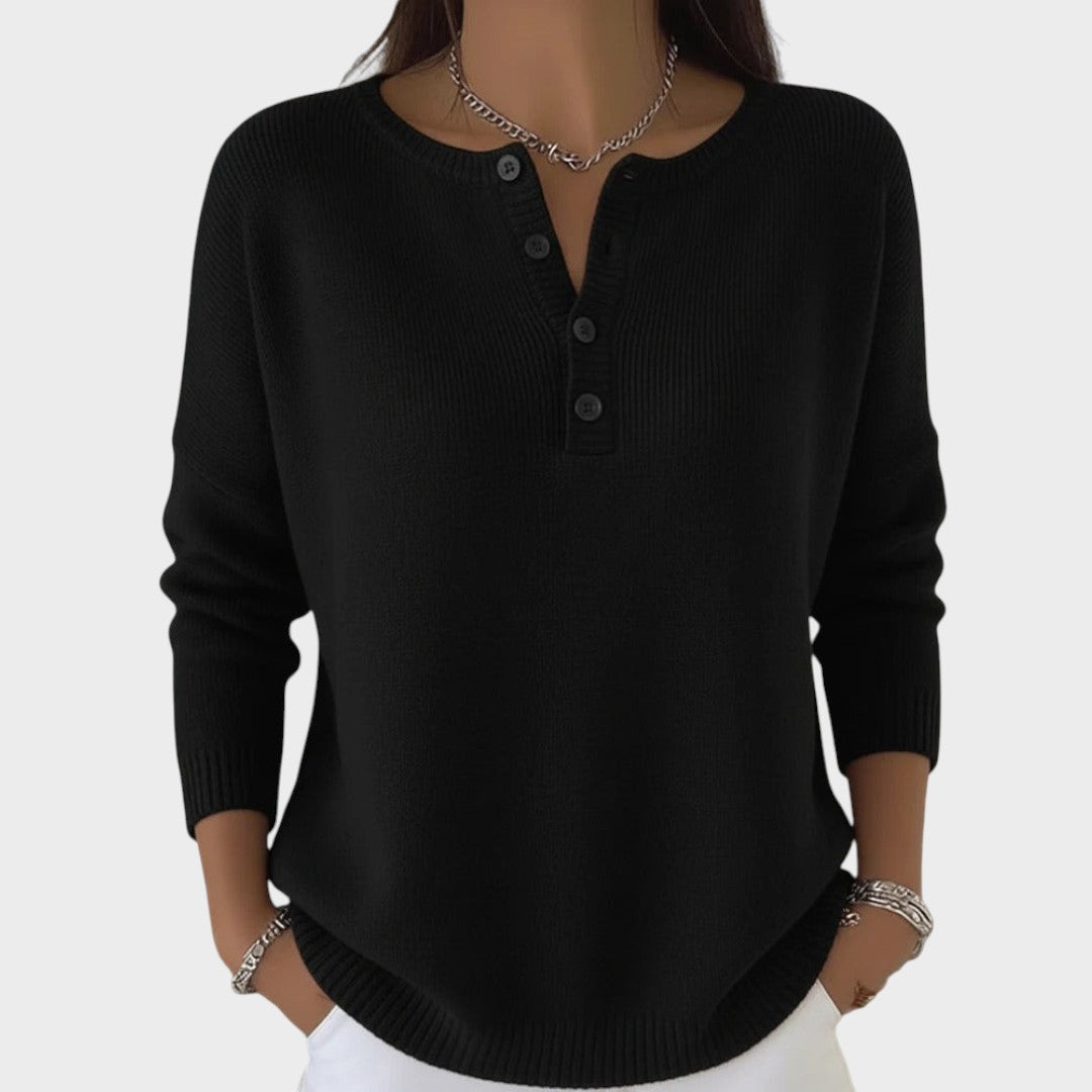Clarissa | Maglione a Maglia con Bottoni