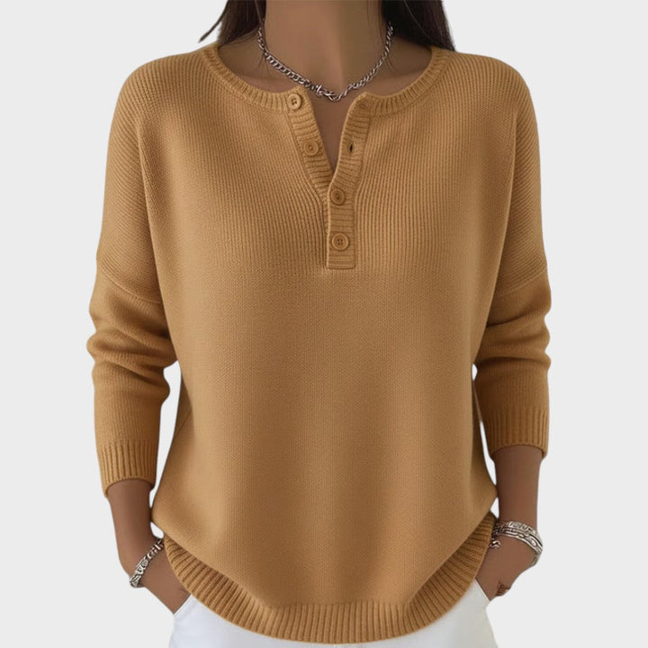 Clarissa | Maglione a Maglia con Bottoni