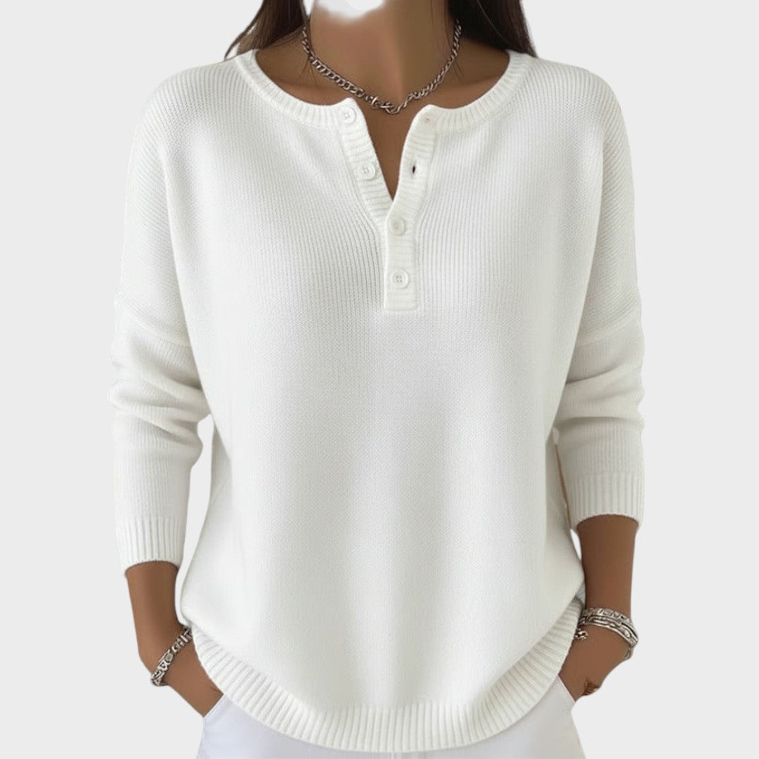 Clarissa | Maglione a Maglia con Bottoni