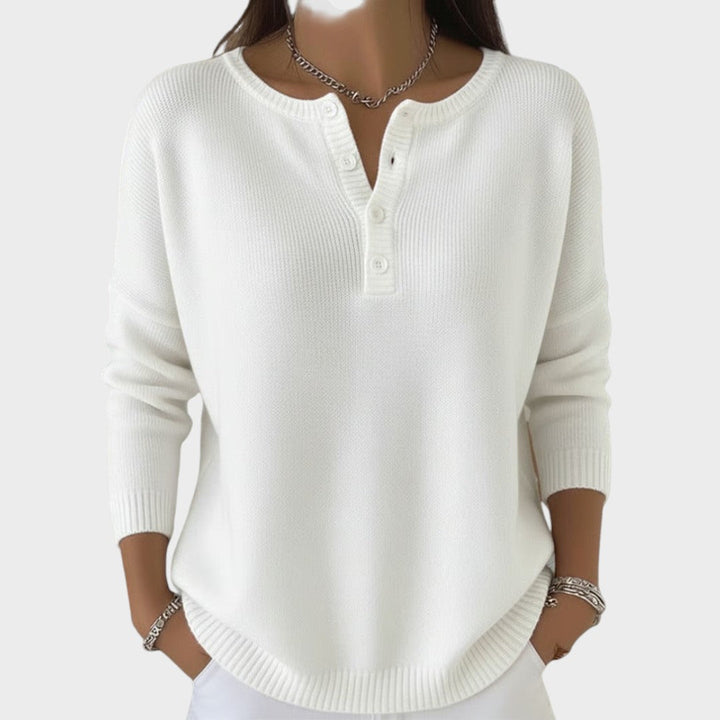 Clarissa | Maglione a Maglia con Bottoni