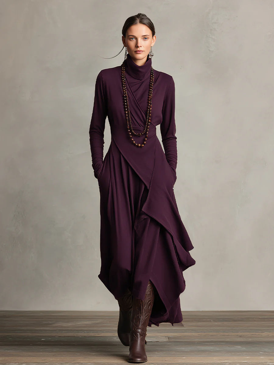 Eleonora | Abito Maxi Drappeggiato
