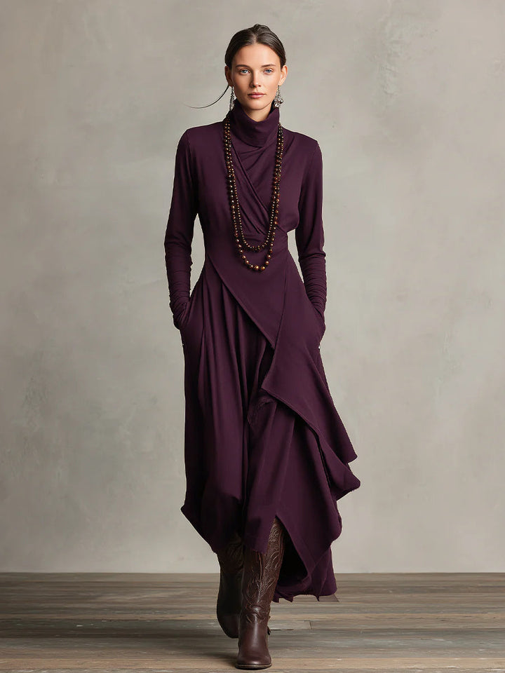 Eleonora | Abito Maxi Drappeggiato