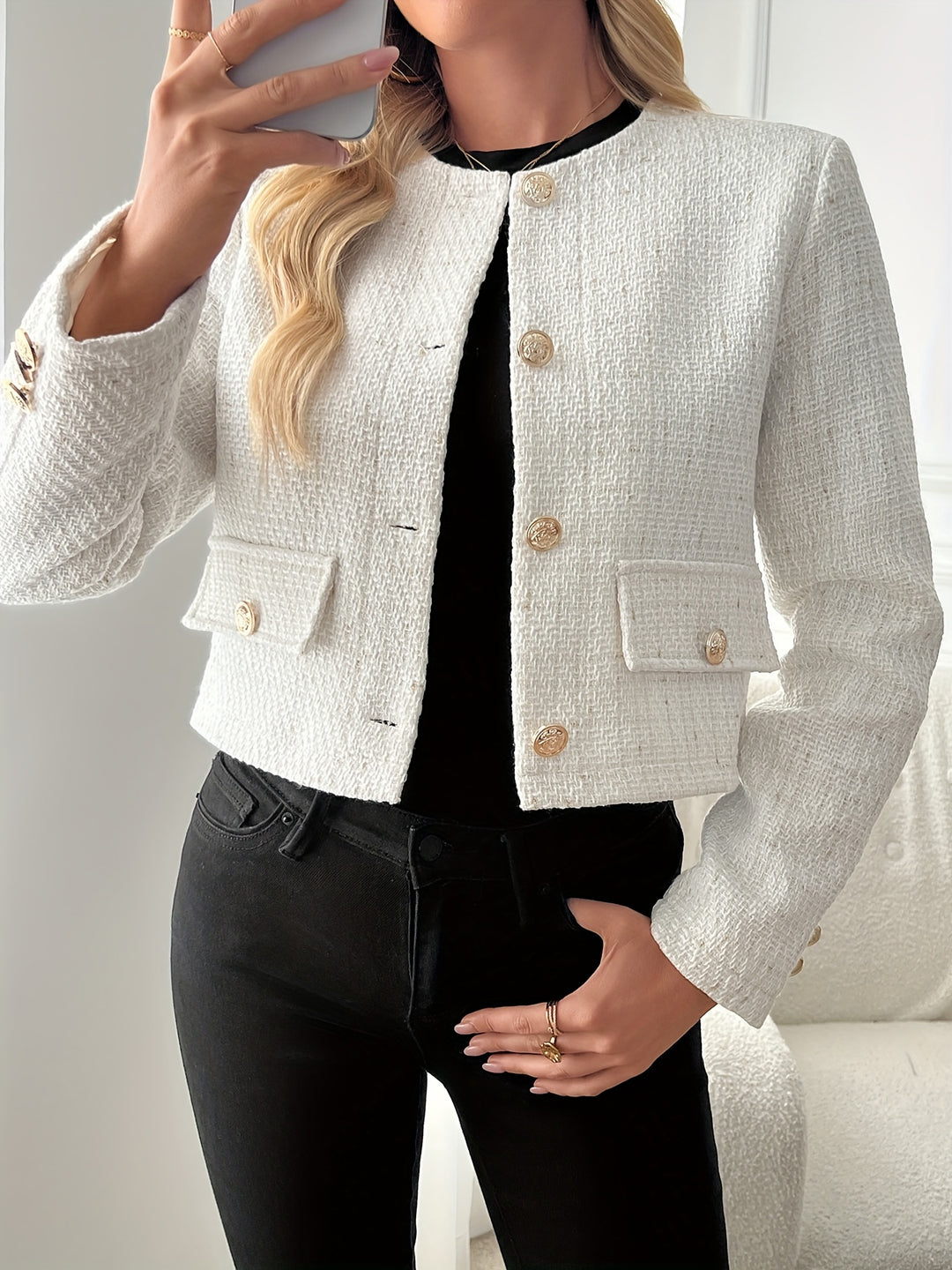 Alessia | Giacca in Tweed Corto