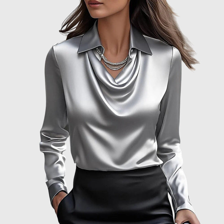 Giulia – Camicetta Elegante in Satin Lucido