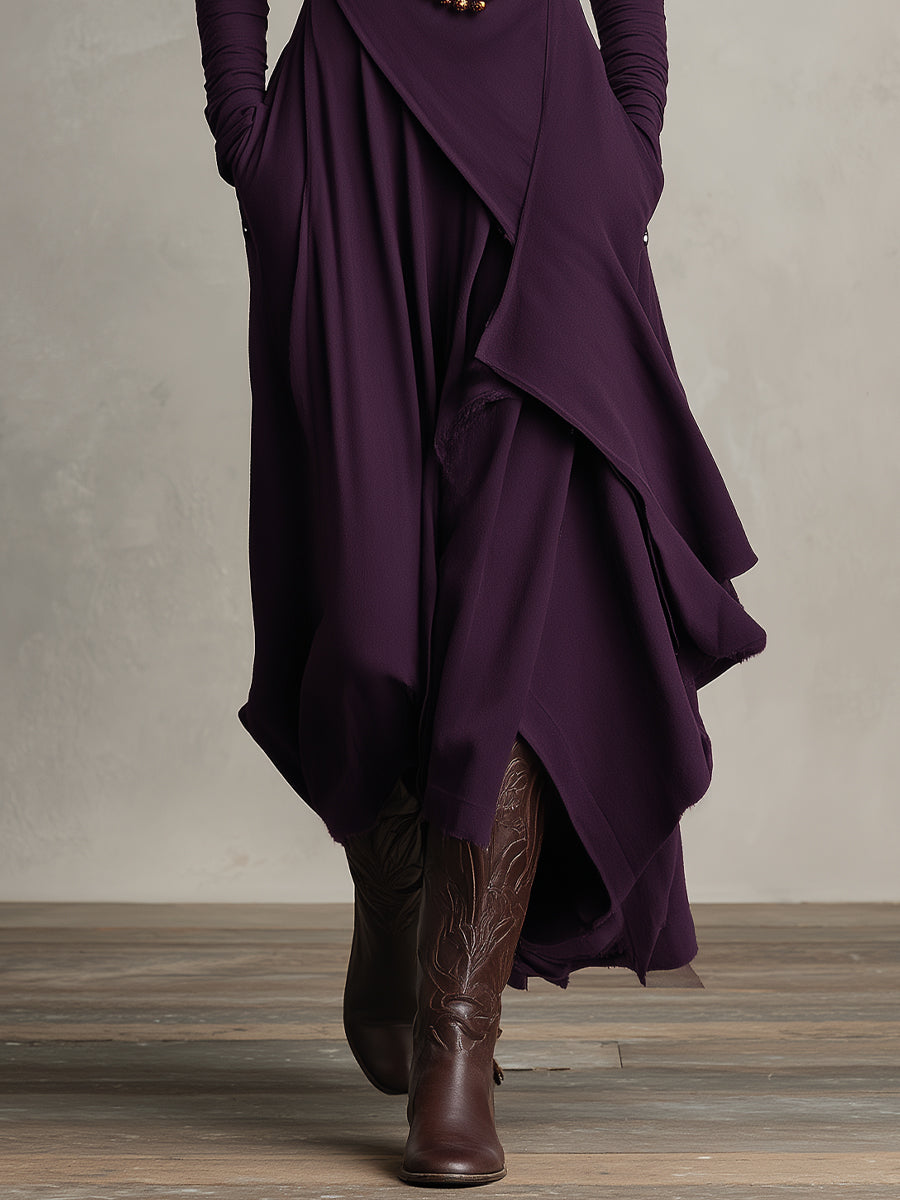 Eleonora | Abito Maxi Drappeggiato