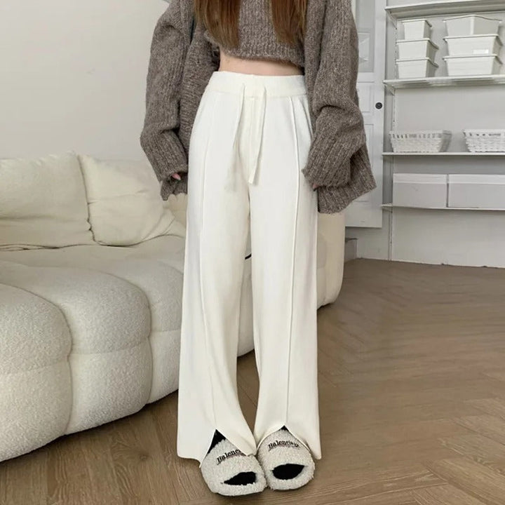 Sofia™ | Elara - Pantaloni in Maglia con Vita Alta