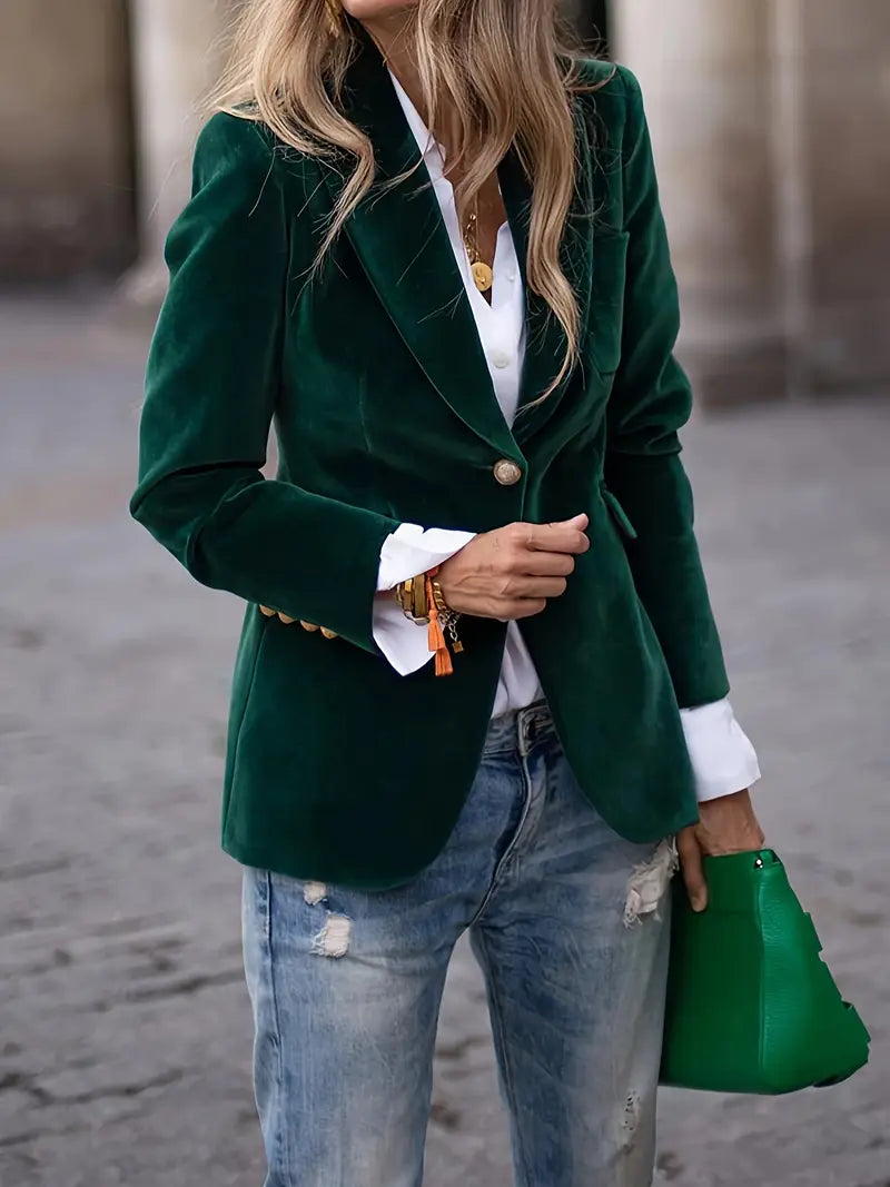 Sofia™ | Caterina Blazer in Velluto Elegante