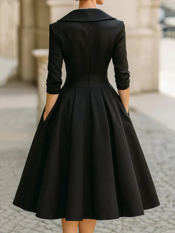 Lina - Abito midi elegante con stile vintage