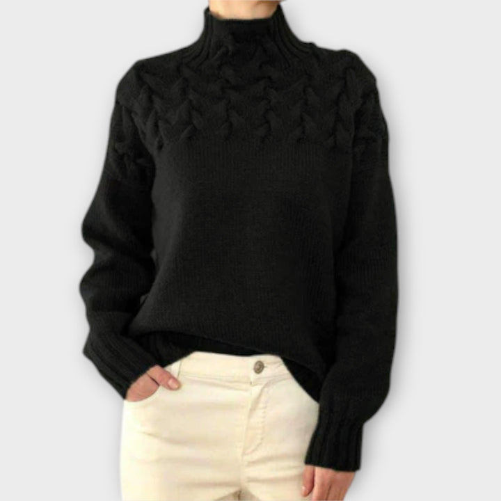 Eva - Maglione da Donna con Dettagli a Treccia