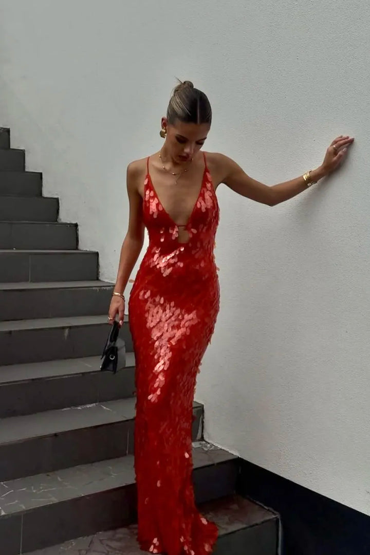 Kailani | Abito Maxi Lungo con Paillettes