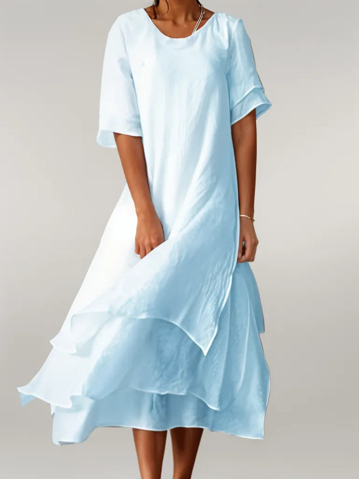 Sofia™ | Eloise Elegante Abito Lungo in Cotone