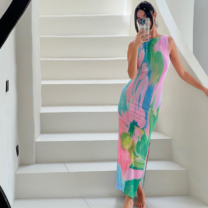 Nola | Vestito Maxi Pastello
