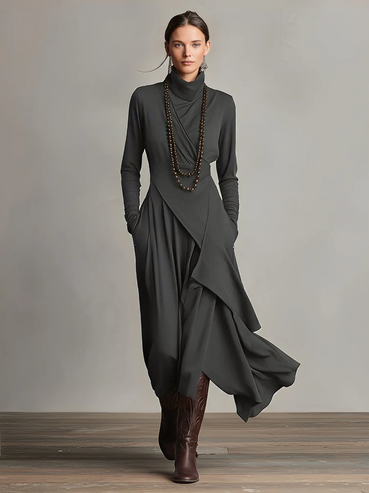 Eleonora | Abito Maxi Drappeggiato