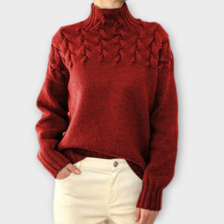 Eva - Maglione da Donna con Dettagli a Treccia