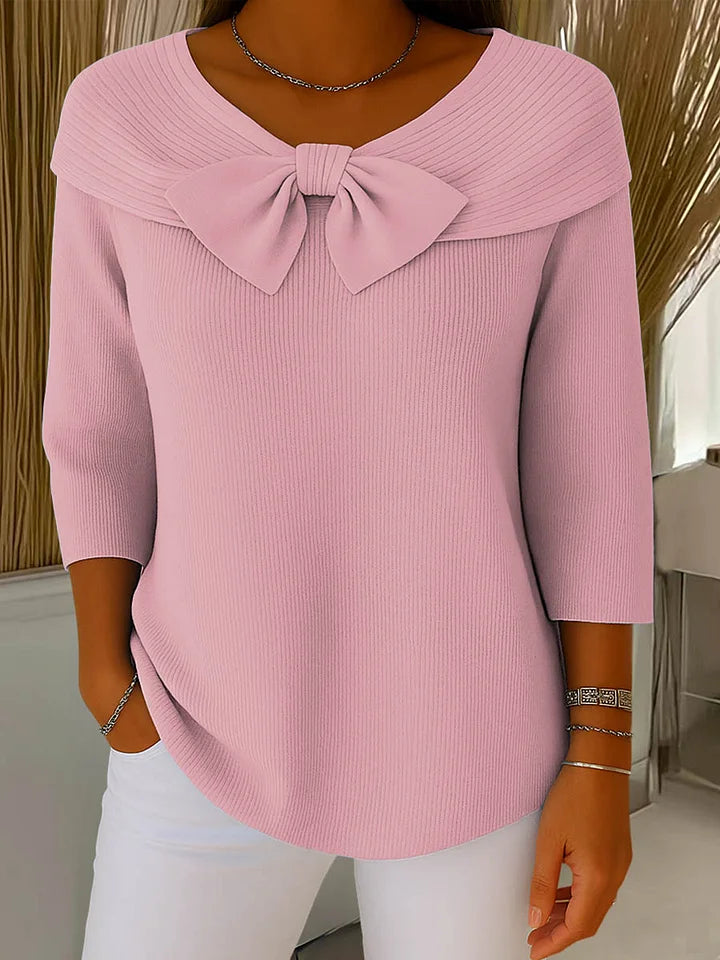 Lirya™ | Elegante top lavorato a maglia con fiocco
