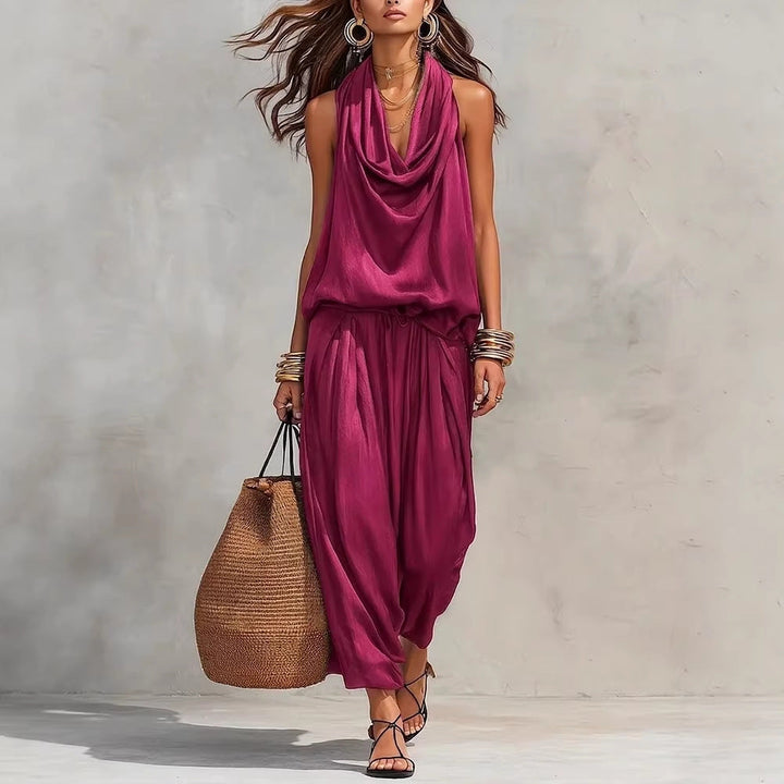 Simona | Completo di due pezzi composto da top e pantaloni