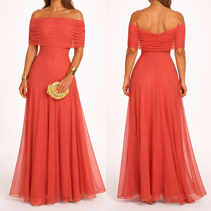 Giorgia - Abito lungo fluido dal design elegante