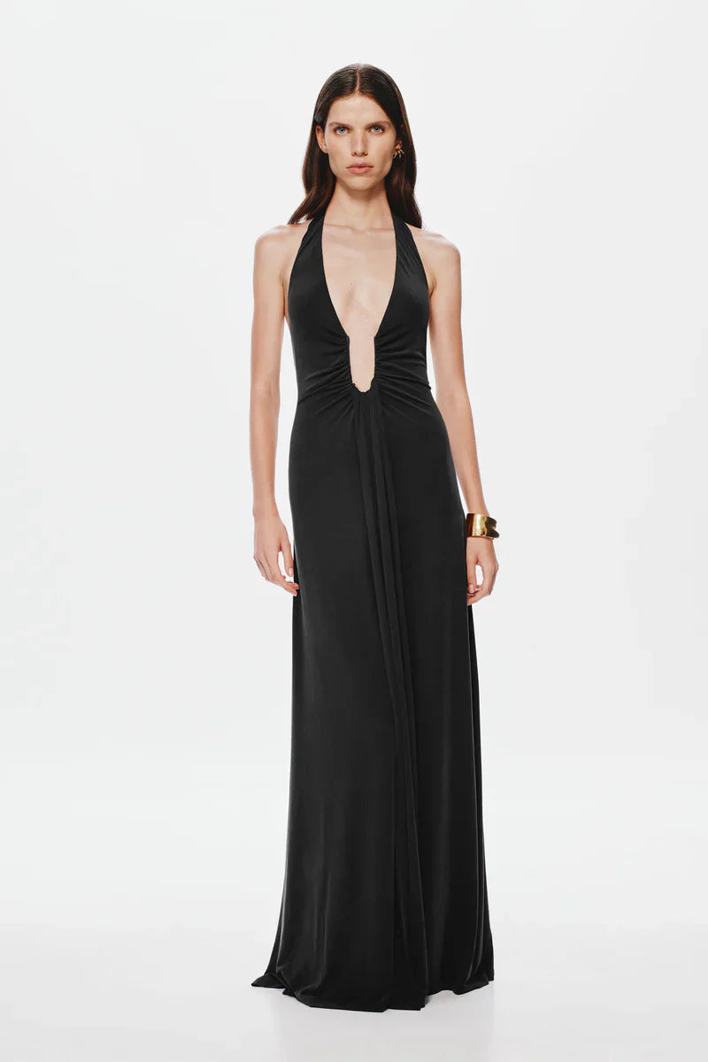 ALTHEA – Abito Maxi in Cupro