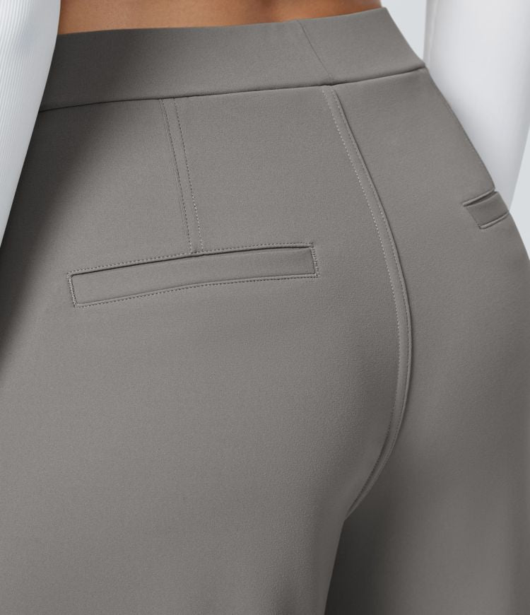 Sofia™ | Pantaloni eleganti a vita alta con tasche con zip