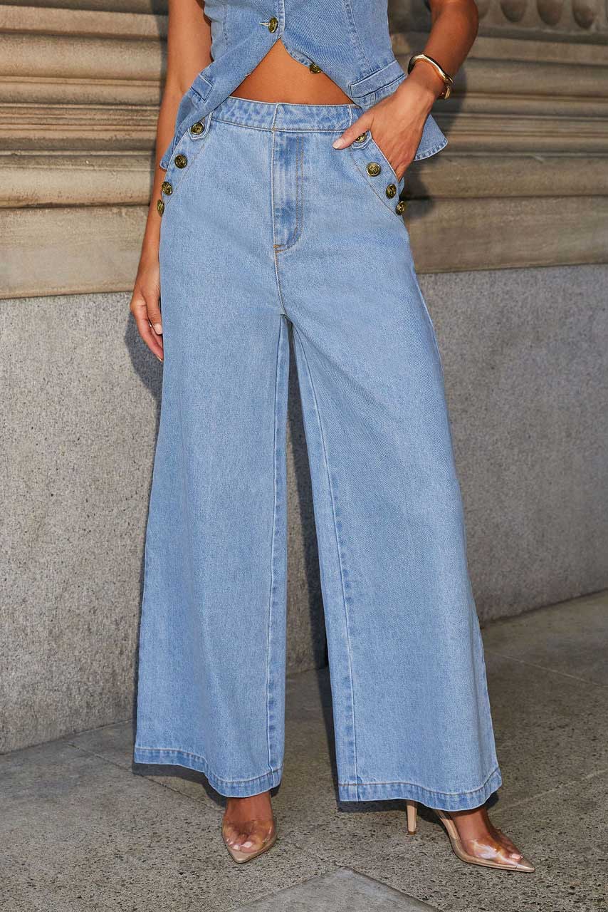 Sofia™ | Completo Denim Usurato