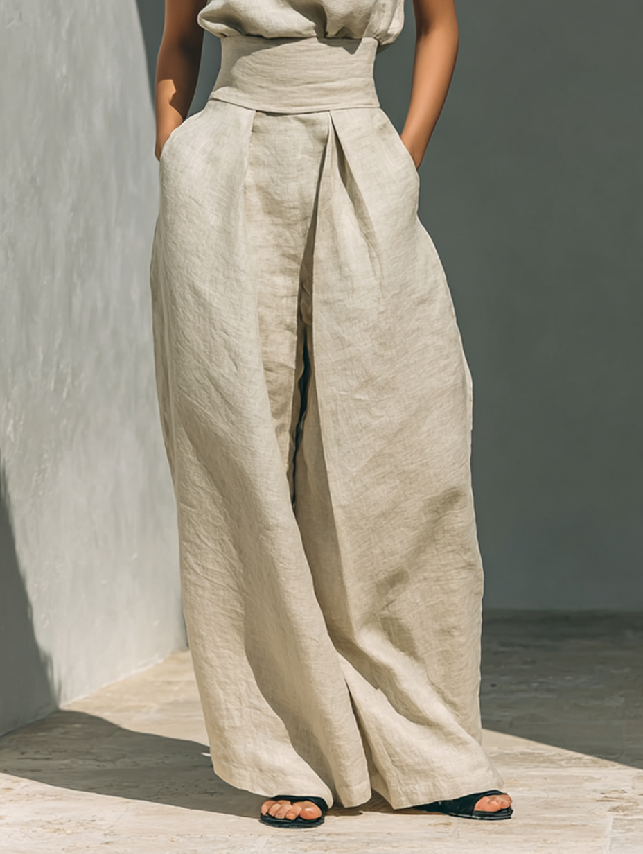 Giulia | Completo in Lino Minimalista