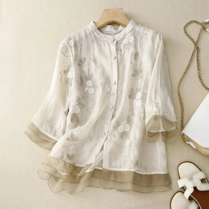 Laurienne™ | Blusa ricamata