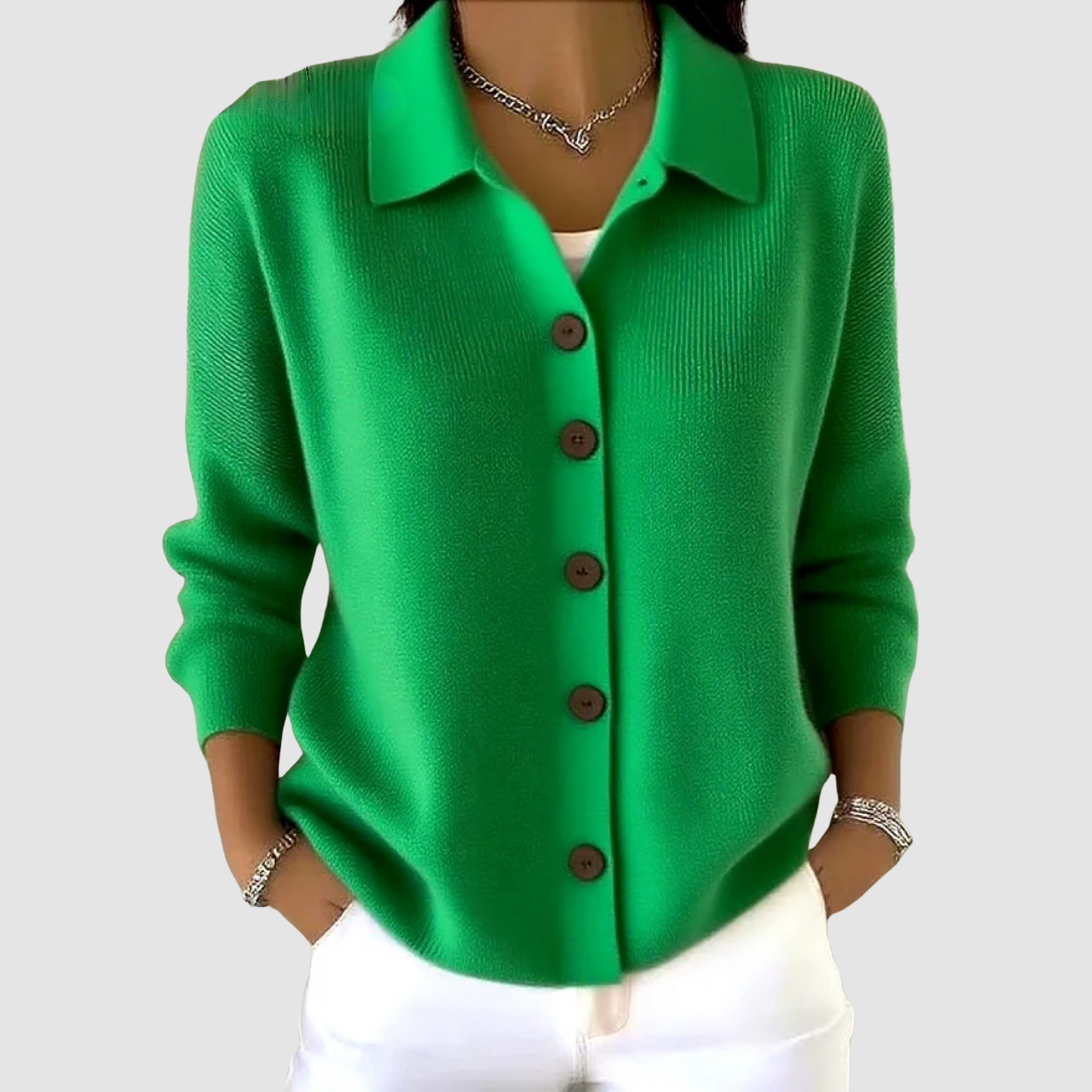 JOANNA - Cardigan in Maglia con Bottoni