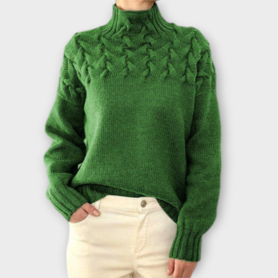 Eva - Maglione da Donna con Dettagli a Treccia