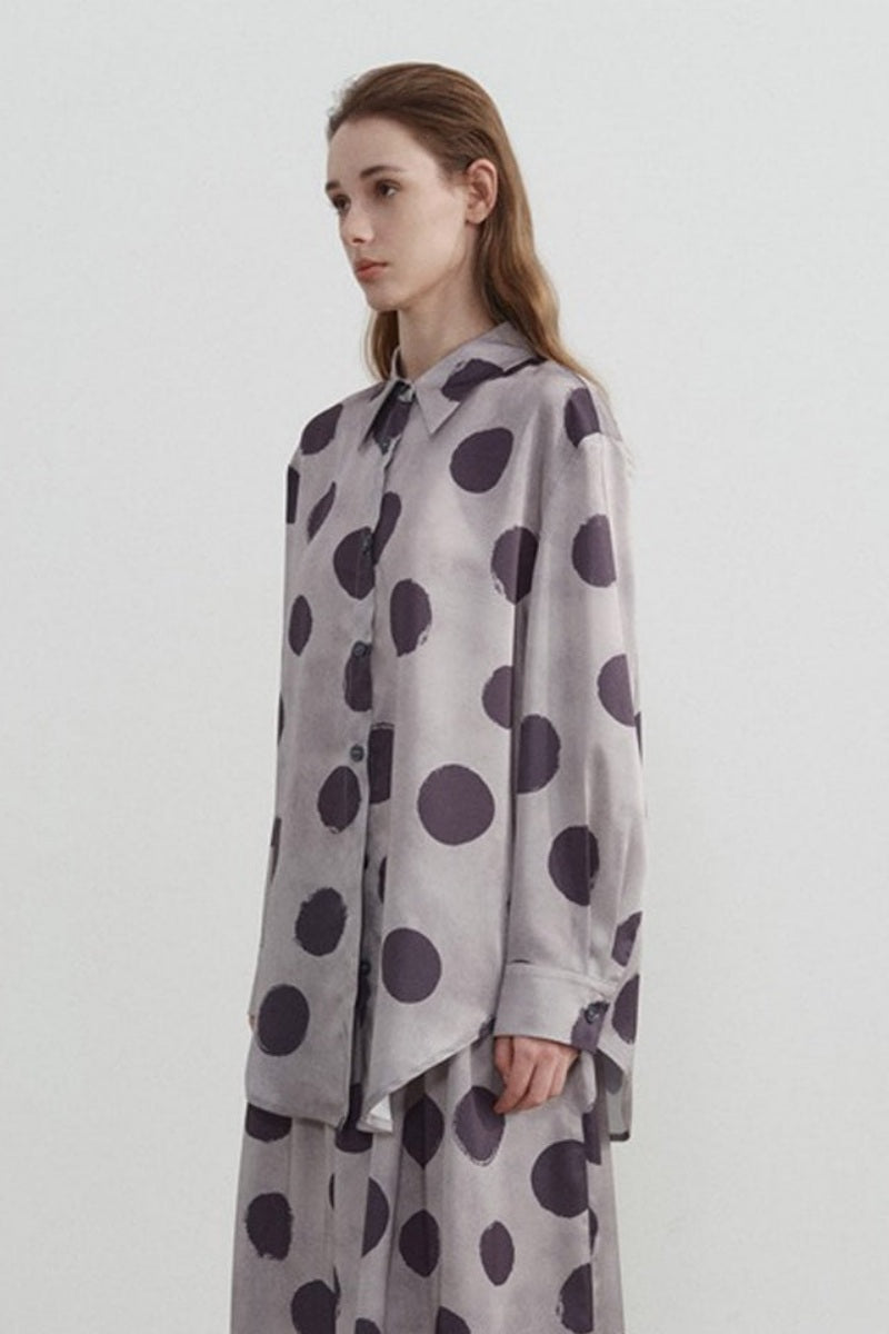 Sofia™ | Camicia a maniche lunghe con stampa a pois
