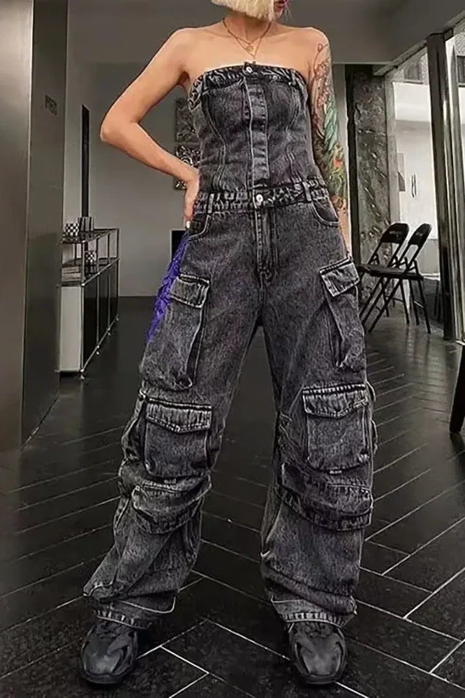 Sofia™ | Jeans Rechtemodel con Dettaglio in Strass