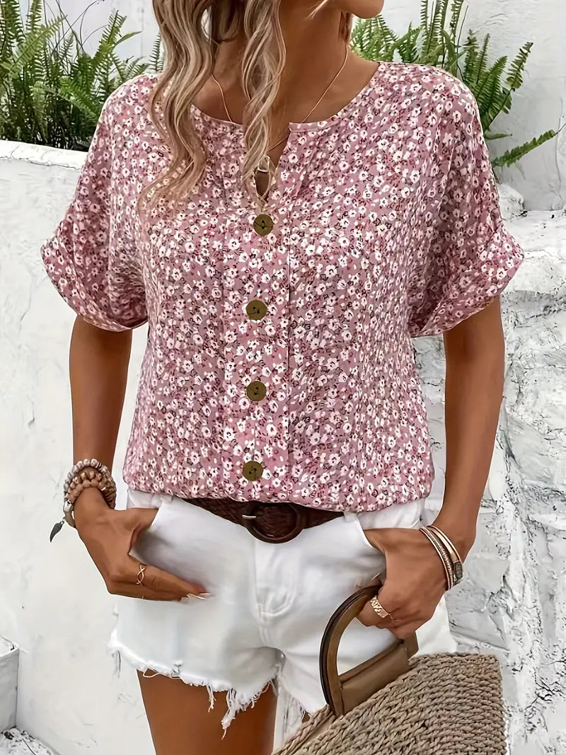 Sofia™ | Brigitte - Affascinante Blusa Floreale