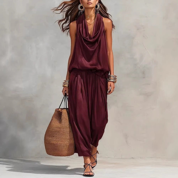 Simona | Completo di due pezzi composto da top e pantaloni