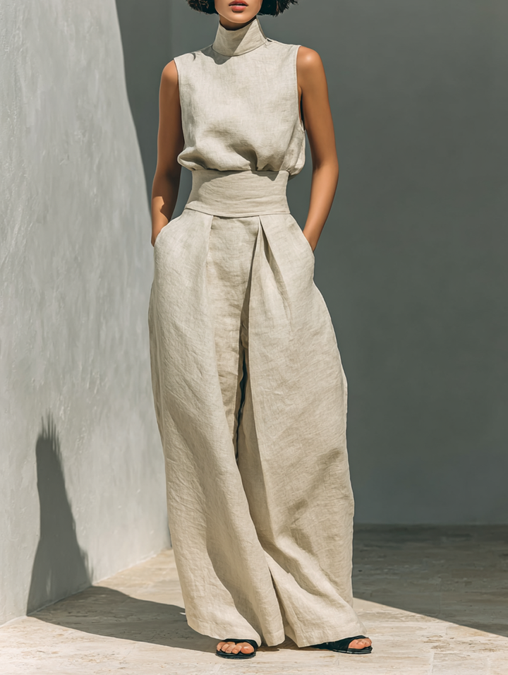 Giulia | Completo in Lino Minimalista