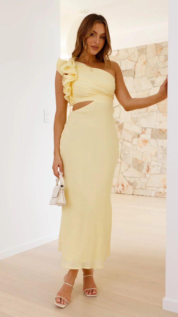 Blaire | Abito Maxi Cutout a Spalla Unica