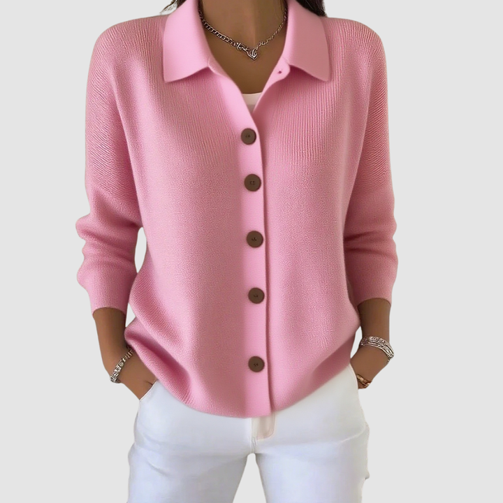 JOANNA - Cardigan in Maglia con Bottoni