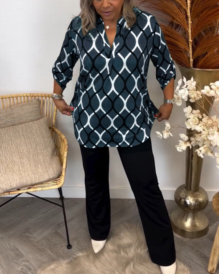 Noor – Blusa con Stampa Grafica