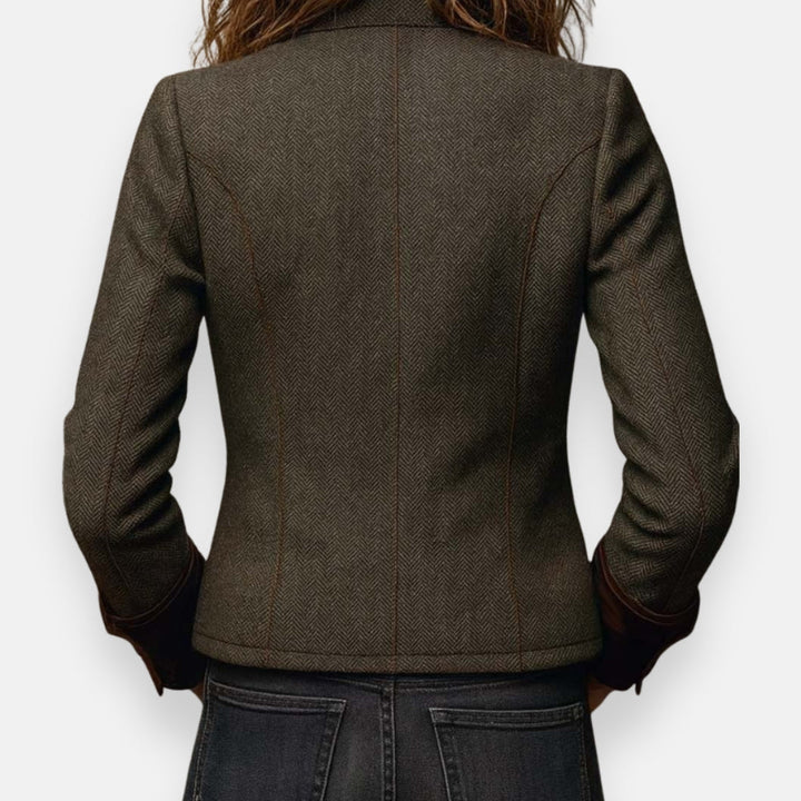 Ana giacca | elegante con dettagli in velluto