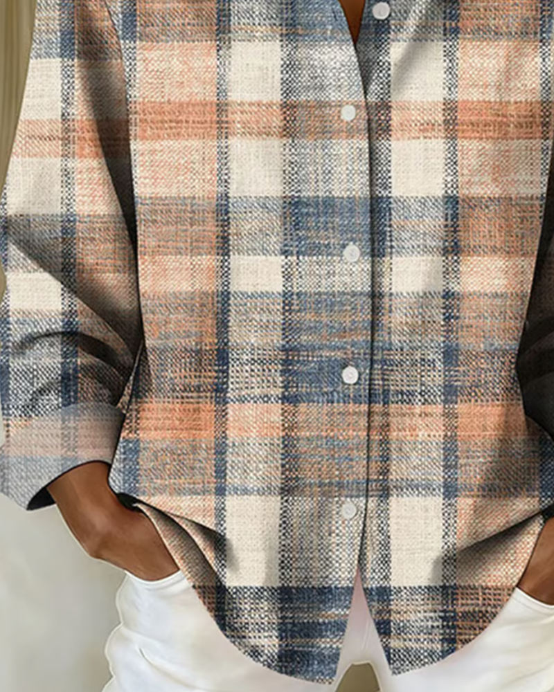 SOFIA | Camicia in stile vintage con motivo a quadri