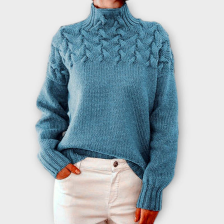 Eva - Maglione da Donna con Dettagli a Treccia