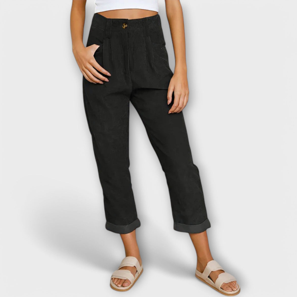 Jana - Pantaloni di velluto moderni
