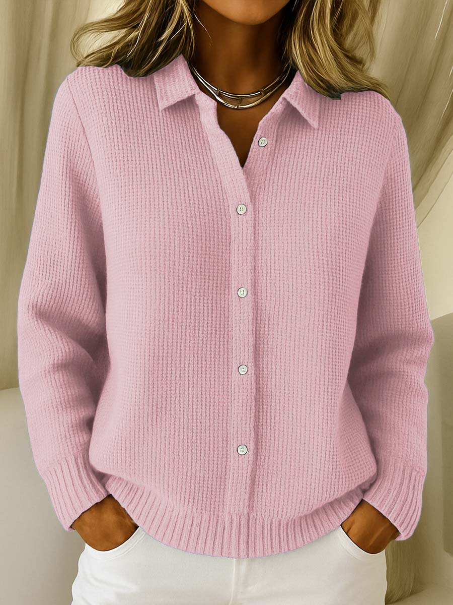 Elaine | Cardigan Classico in Maglia con Bottoni