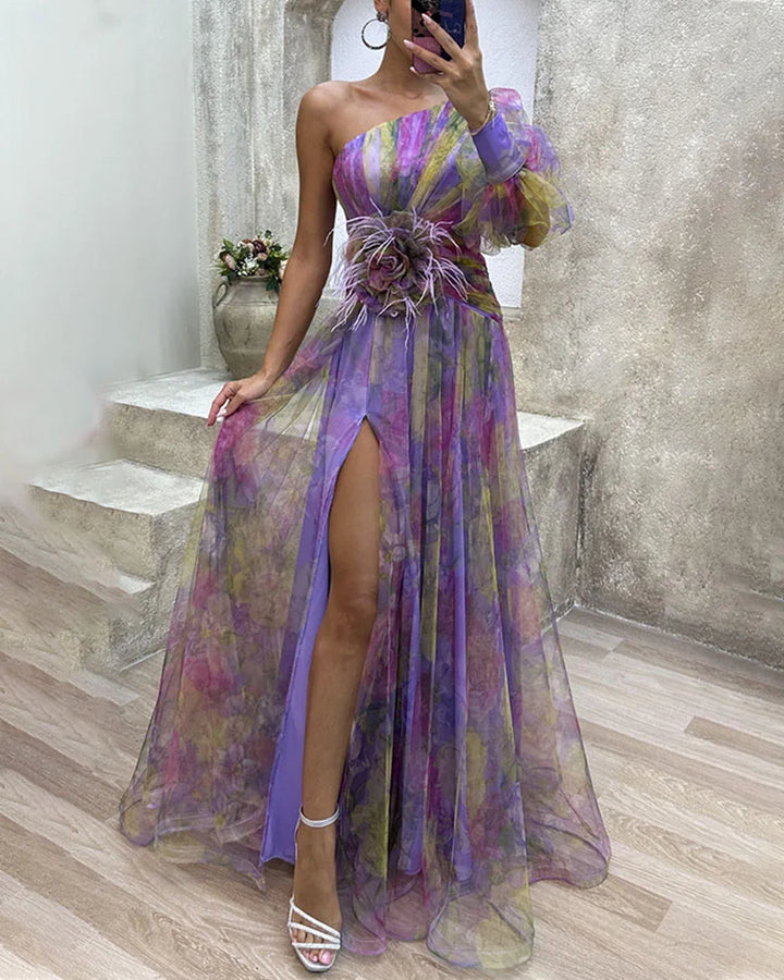 Cecilia | Abito Elegante con Spacco