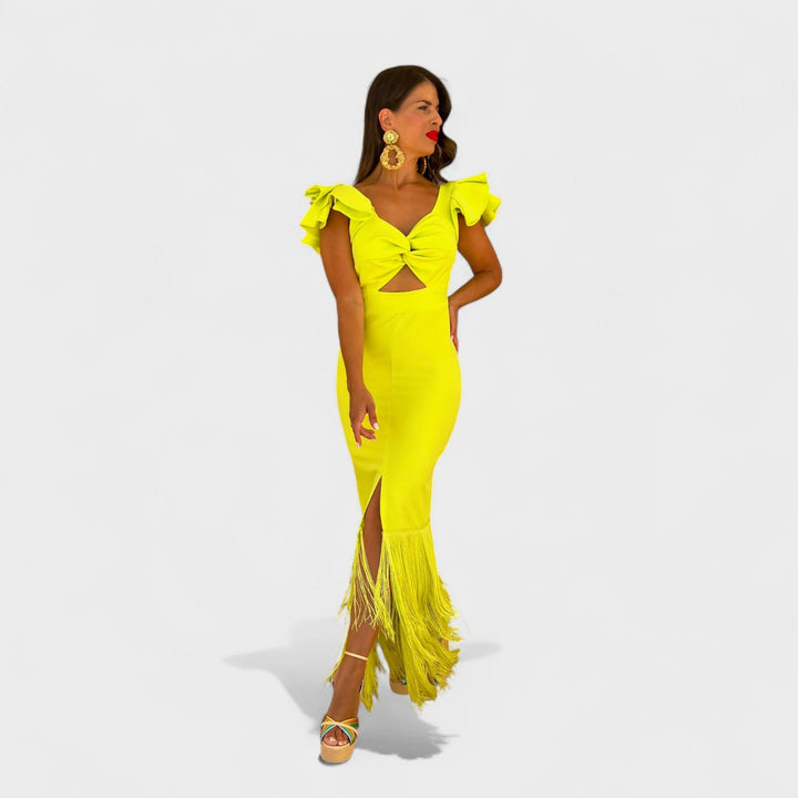 Lúcia - Vestito flamenco neon