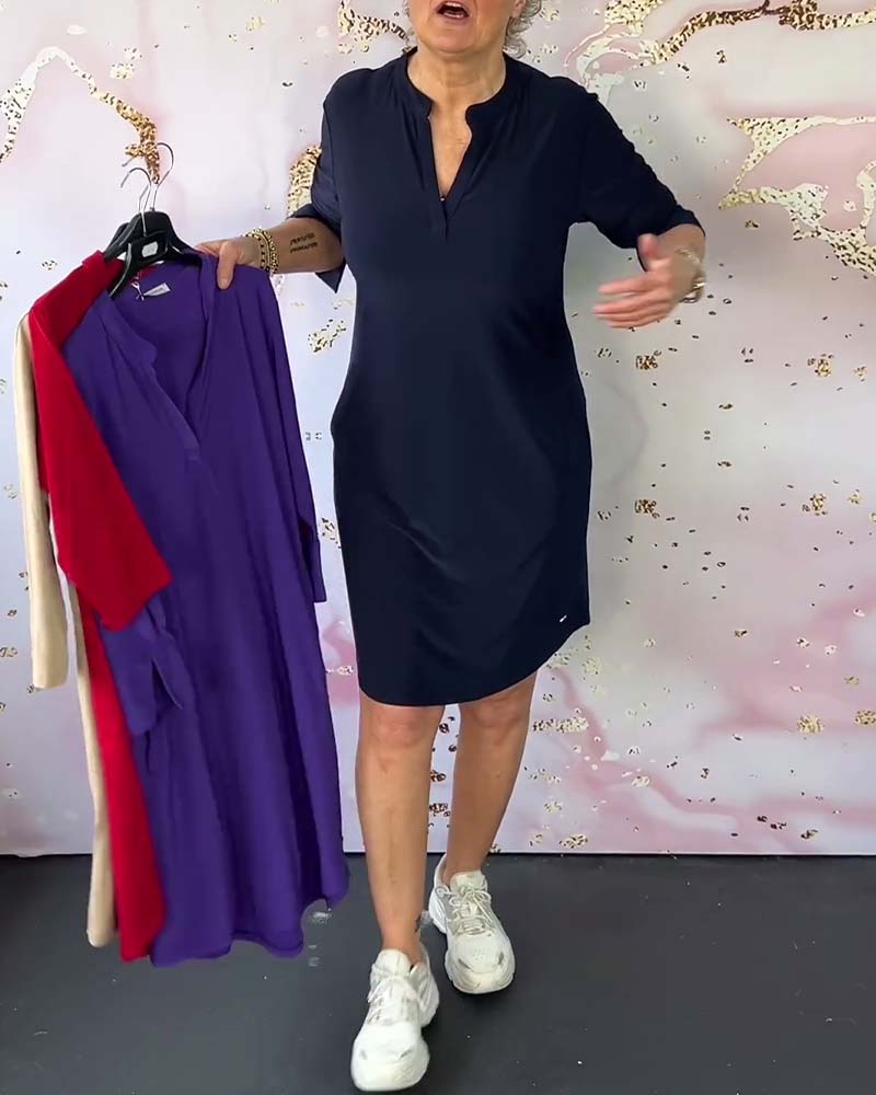 Orlane - Abito elegante con scollo a V