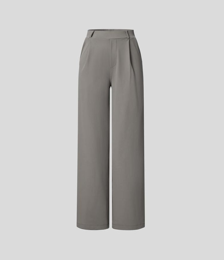 Sofia™ | Pantaloni eleganti a vita alta con tasche con zip