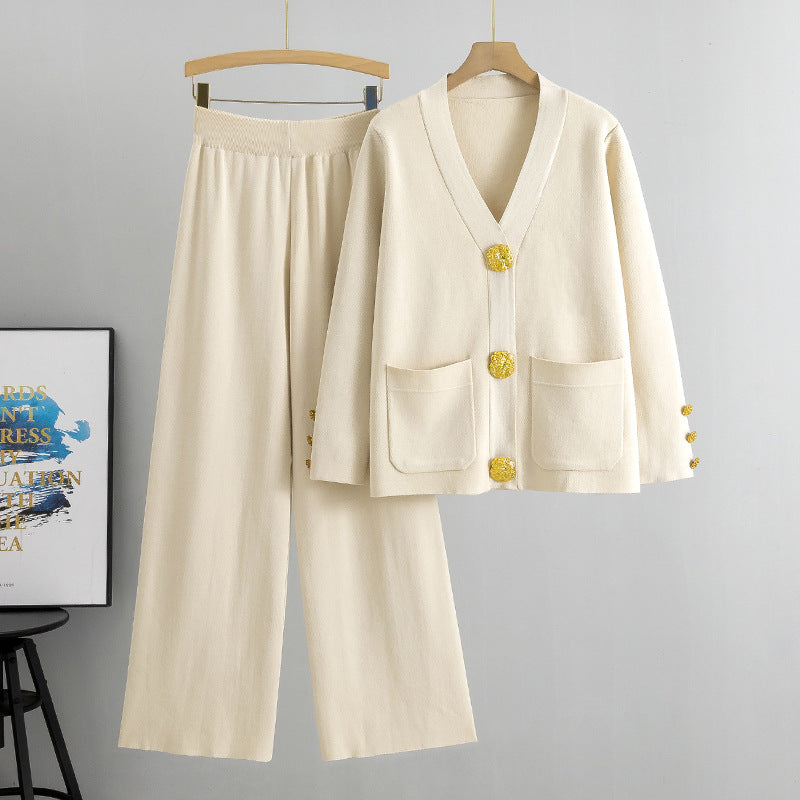 Alessia | Completo Cardigan in Maglia con Anello